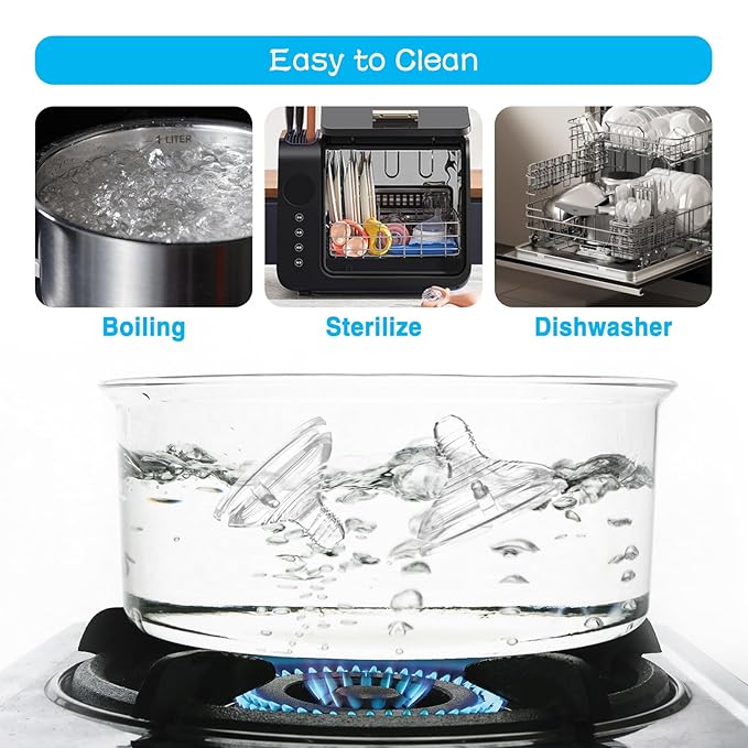 4-Count Silicone Bottle Nipples for Natural Start Anti-Colic Bottles & Advanced Anti-Colic Bottles & C to Natural Bottles and NUK Simply Natural Bottle, Anti-Colic Valve, Slow Flow, 1m+