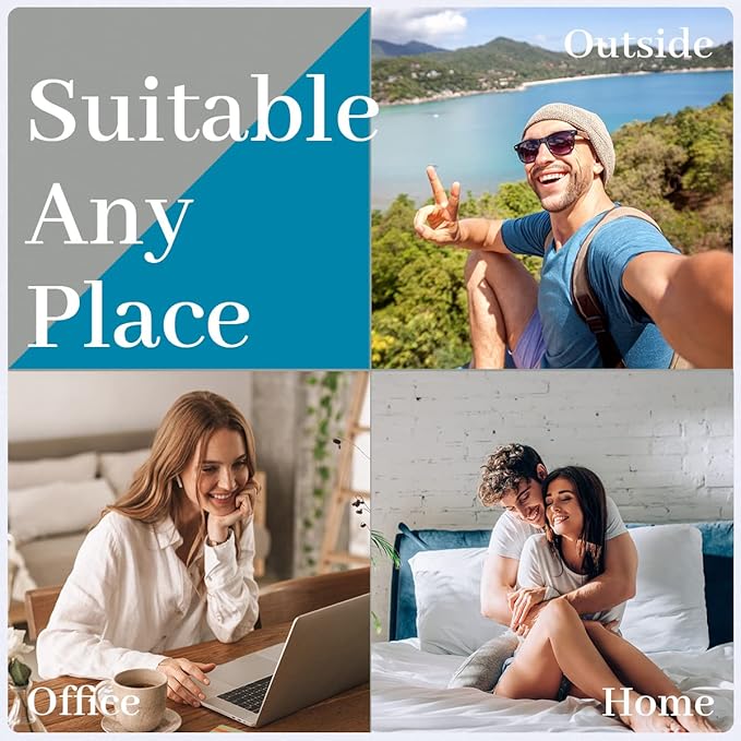 White Noise Sound Machine with 25 Soothing Natural Sounds Rechargeable Battery Portable for Travel 32 Volume Levels 5 Timers Compact Size for Baby Kids Adults Sleeping (White-Upgrade)