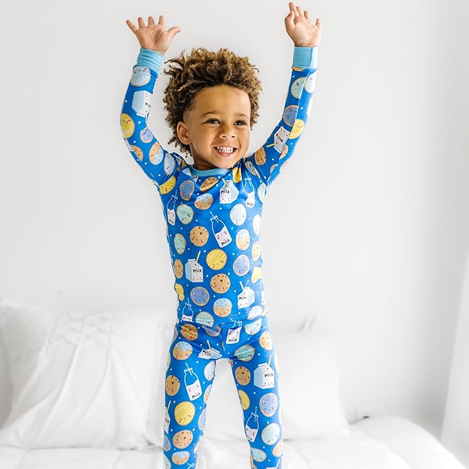 Little Sleepies Two-Piece Pajama Set for Boys & Girls, Soft Viscose from Bamboo Toddler Pajamas for Kids, Family Matching PJs