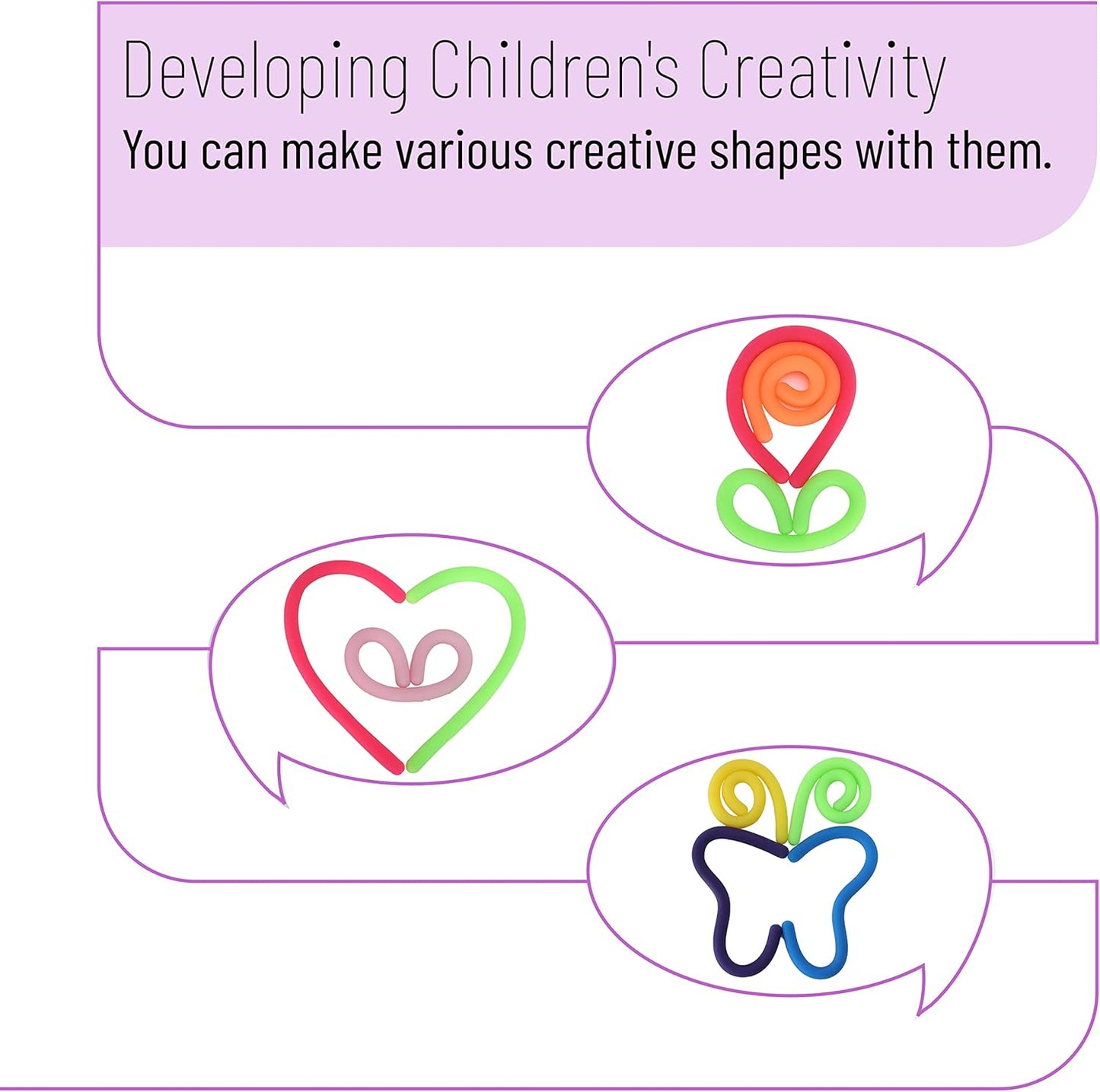 Mr. Pen- Monkey Noodle Fidget Toy, 9 Pack, Fidget Noodles, Stretchy Strings Fidget Toys, Sensory Noodles, Sensory Toys, Calming Toys, Sensory Fidget Toys, Stretchy Toys, Autism Toys