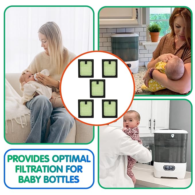 5Pack HEPA Filter Replacement for Baby Brezza Bottle Dryer Advanced