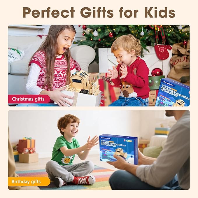 STEM Kits for Kids Age 12+, ACEBOTT Smart Home Basic Starter Kit(Included Micro:Bit), STEM Toys Compatible with Makecode, Coding Set with House Building, Sensors & App Control, Gift for Boys and Girls