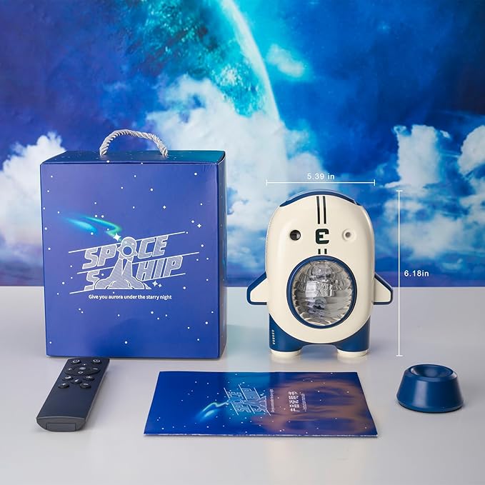 Galaxy Star Projector for Kids, 6 Colors & 5 White Noise Ceiling Night Light with Remote Control, Northern Lights Projector Gifts for Girls Boys Adults,Bedroom Party Decoration (Gray)