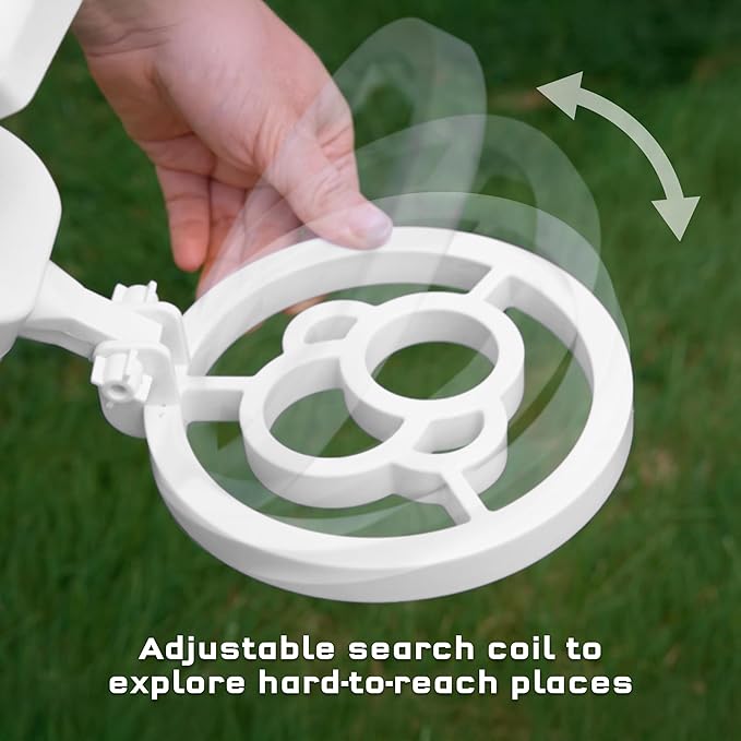 The Thames & Kosmos Metal Detector Essential STEM Tool for Kids | Detects Metal 6” Deep, Lightweight & Ergonomic Design w/Adjustable Arm Length | LCD Screen w/Audio Feedback, Accurate Explorations