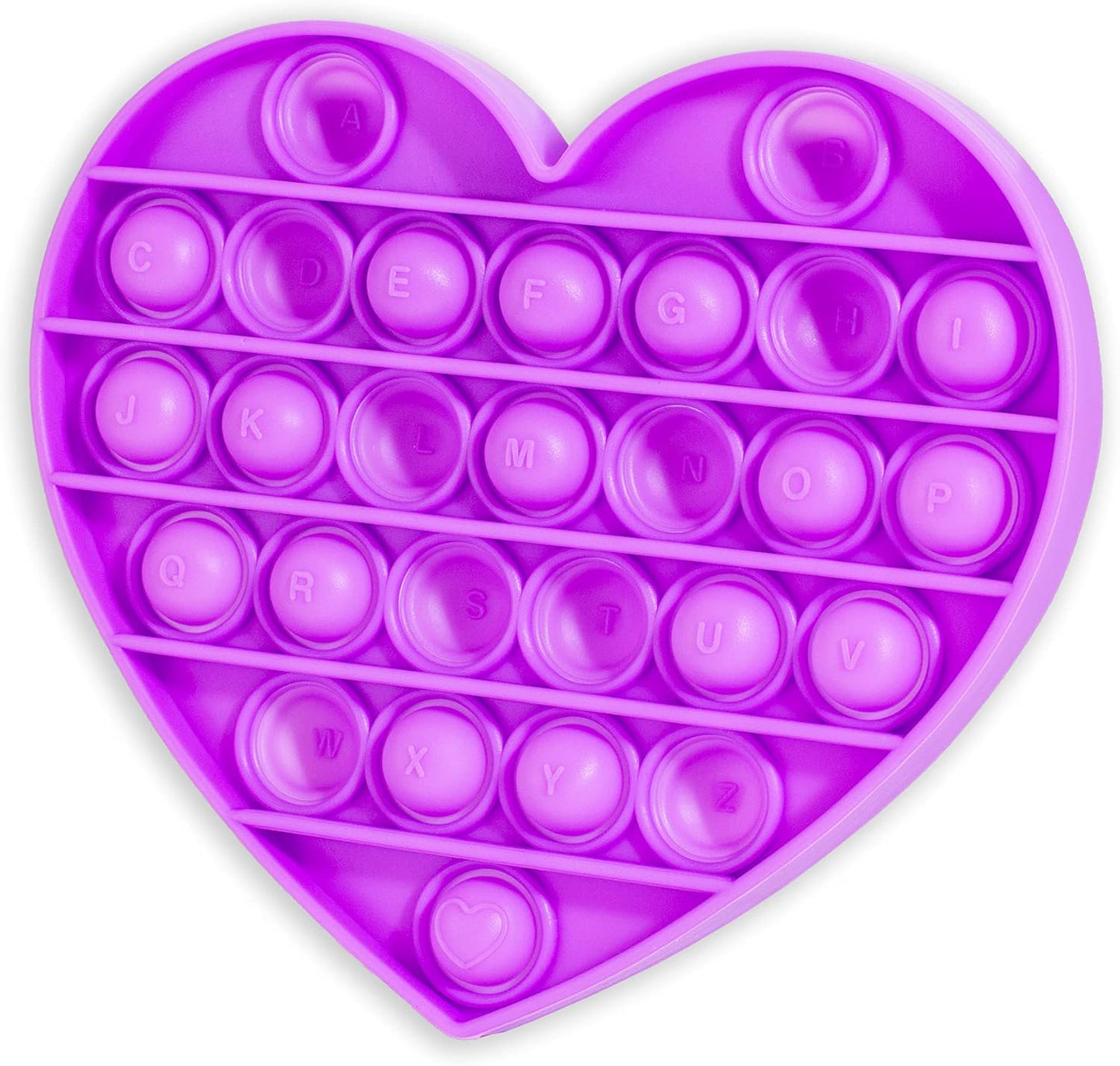 Sensory Builder: Push Pop Bubble Fidget Sensory Toy for Anxiety, Autism, ADD and ADHU, popit Special Needs Stress Reliever: Popit Set of 4 (Round, Square, Octagon and Heart)