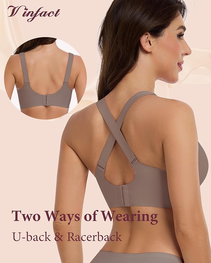 Vinfact 3 Pack Nursing Bras for Breastfeeding Comfort Maternity Bras for Pregnancy Wireless Seamless Breastfeeding Bras