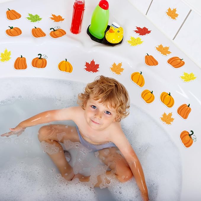 20 PCS Pumpkin Thick Gel Clings Fall Window Decorations Maple Leaves Glass Window Sticker Thanksgiving Decals Stickers for Kids Toddlers Home Airplane Autumn Thanksgiving Harvest Party Supplies