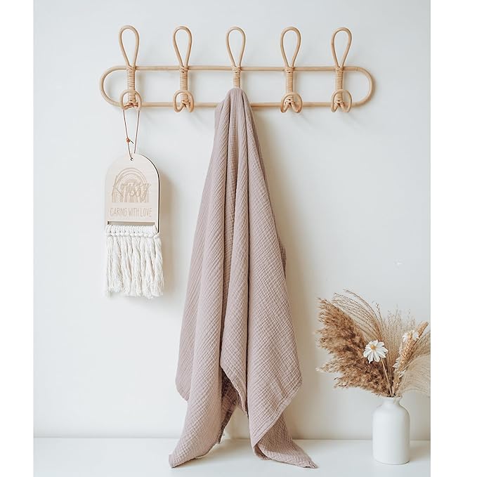 Konssy Muslin Nursing Cover for Breastfeeding, 360° Full Privacy Breathable 100% Cotton Breastfeeding Cover, Multi-use