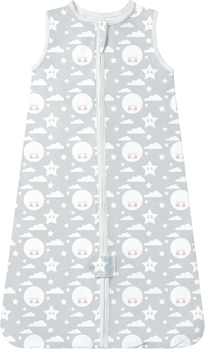 TotAha Light Sleep Sack, Stretchy, Soft, Cozy Wearable Blanket Sleep Bag with 2-Way Safe Zippers for 0-6-12-24 Months 0.5 TOG