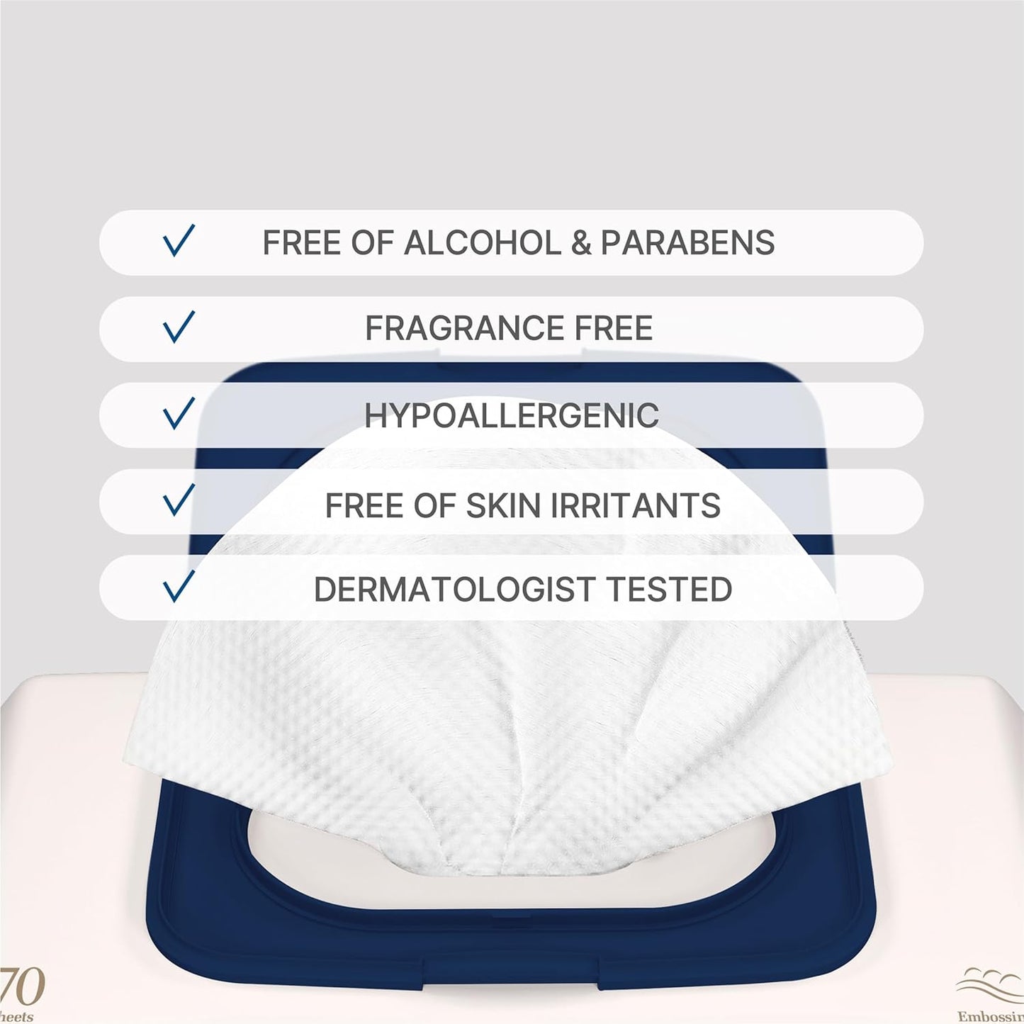 BEBESUP- Korea’s #1 Signature Baby Wipes - Hypoallergenic Water-based Unscented Alcohol-Free Ultra-Thick Super Seed Extracts Organic Plant-Based for sensitive skin Flip-Top 560 Count (8 Packs)