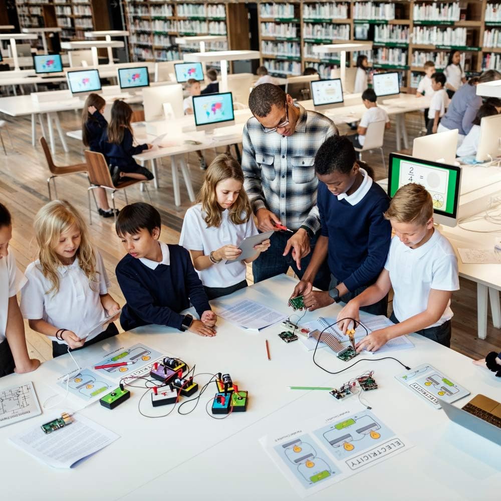 Sntieecr Science Magnetism Kit for Kids, Electric Circuit Kit for Kids, Stem Science Experiment Discovery Circuit Board Kit for Students Learning Starter