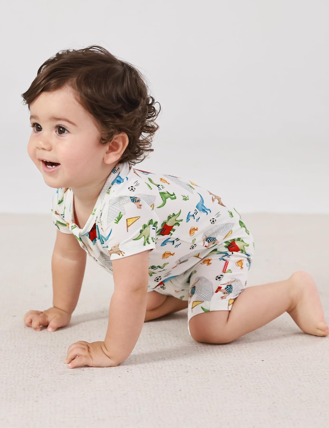 Baby Boys Bamboo Viscose Short Sleeve Romper Soft Comfy Infant Summer Jumpsuit