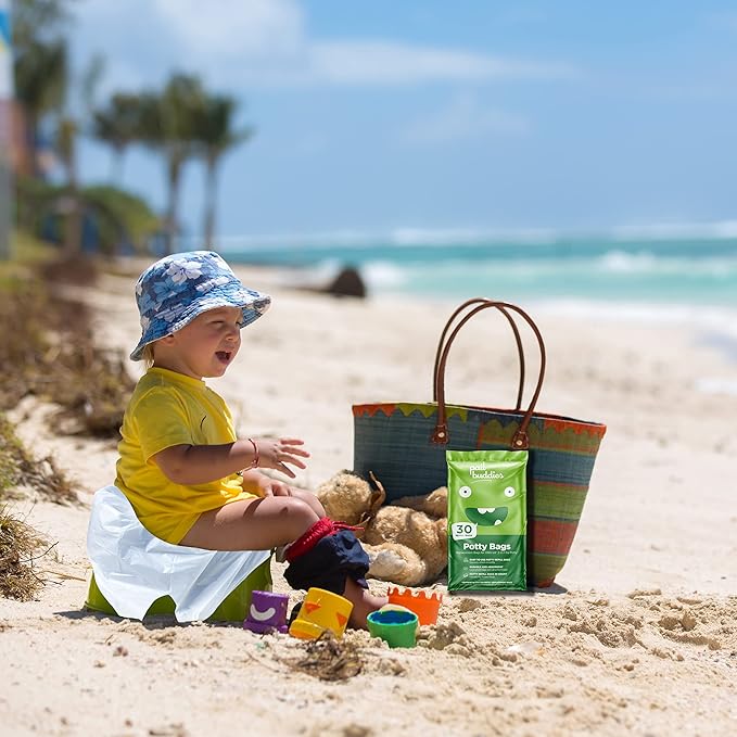 Pail Buddies 60 Refill Potty Bags: Absorbent, Disposable Liners Compatible with OXO Tot 2-in-1 Go Potty | Strong, Leak-Proof Bags Fits Most Travel Potties, Potty Chairs, Potty Seats & Portable Toilets