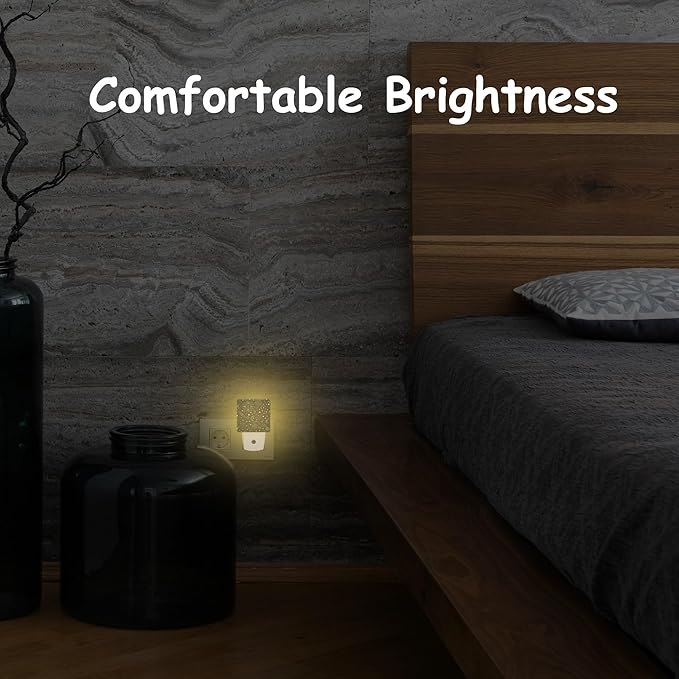 Sun Moon Constellation Night Light for Kids Girls Boys,Stars Comets LED Night Light Plug into Wall with Dusk to Dawn Sensor for Room Decor,Hallway,Kitchen,Bathroom,Nursery,Stairs