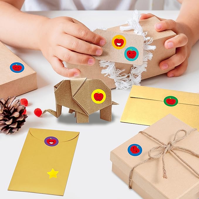 12456 Round Stickers, 12100+ Incentive Reward & 288 Gold Foil Star Stickers in 14 Colors & Designs - Reward Behavior Chart (0.4" Each)