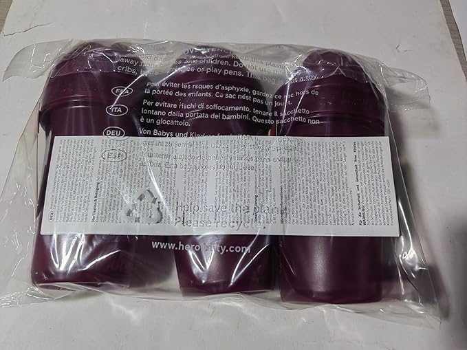 Wonder Woman DC Comics - Herobility Double Anti-Colic Baby Bottles – 5 fl oz/140ml – 3-Pack