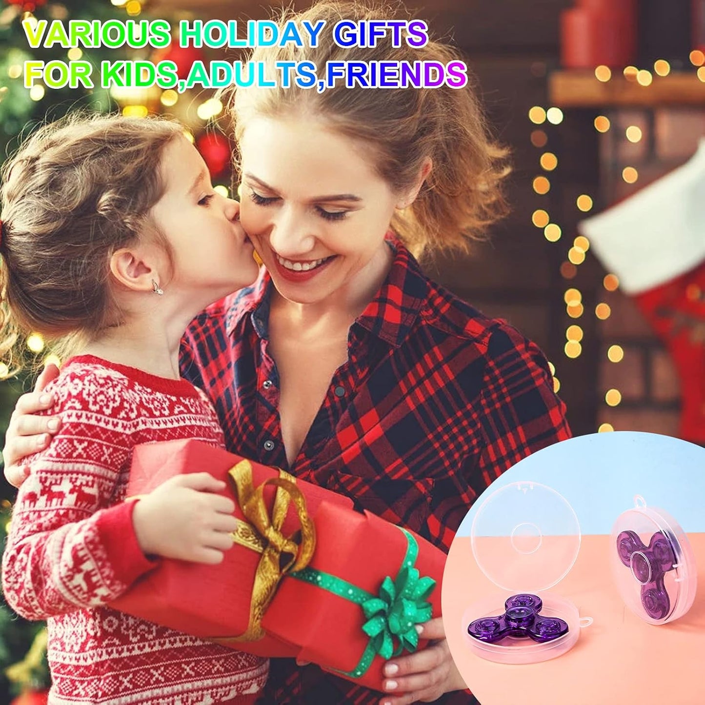 SCIONE LED Fidget Spinners, Light Up Sensory Fidget Toys for Kids, Glow in The Dark Toys for Kids 4-8-12, ADHD Anxiety Stress Relief Toys for Adults, Halloween Classroom Prizes Return Gifts for Kids