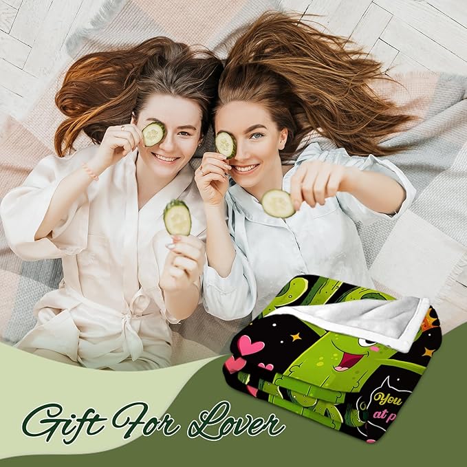 Pickle Gifts, Pickle Blanket, Pickle Gifts for Pickle Lovers, Funny Blanket Pickle Stuff, Pickle Decorations, Pickle Themed Gifts on Birthday 50x60 in