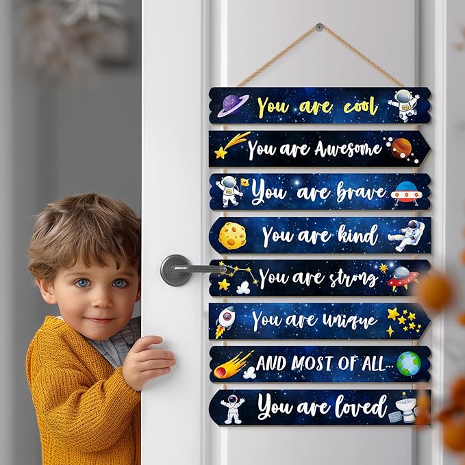 Room Decor for Boys Teens, Kids Room Decor, inspirational wall decor, Little Boy Bedroom Decorations,nursery wall decor (Interstellar)