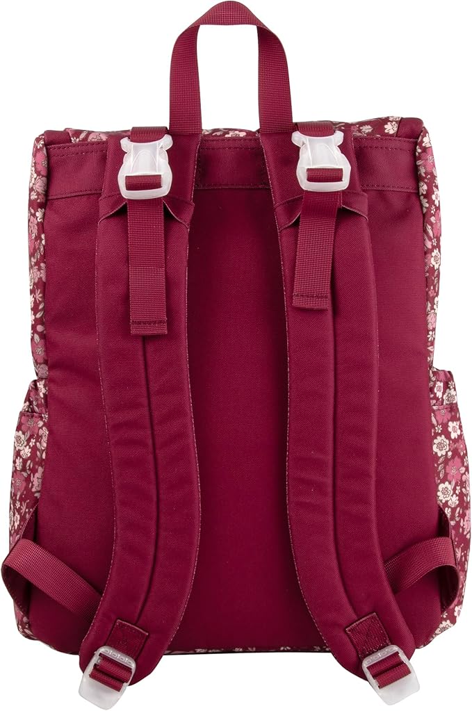 Multi-Function Floral Diaper Backpack and Travel Nappy Baby Bag with Changing Pad and Stroller Straps