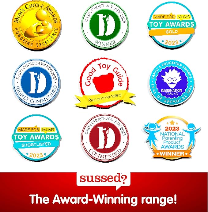 SUSSED The Wacky ‘What Would You Do’ Travel Card Game - Social Fun for Kids and Teens - Easy Game for Families & Road Trips - Ages 7+ - Orange Pack