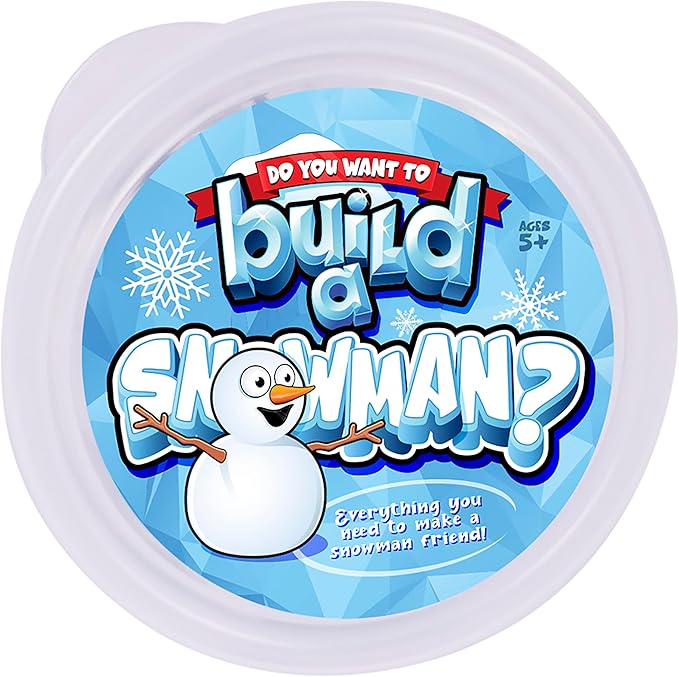 Kangaroo Build a Snowman Kit Snowballs Toys for Kids - Snow Play Winter Toys Christmas Crafts for Kids - Snowman Clay Craft Kit Toddlers Stocking Stuffers Halloween Playdough for Kids and Adults