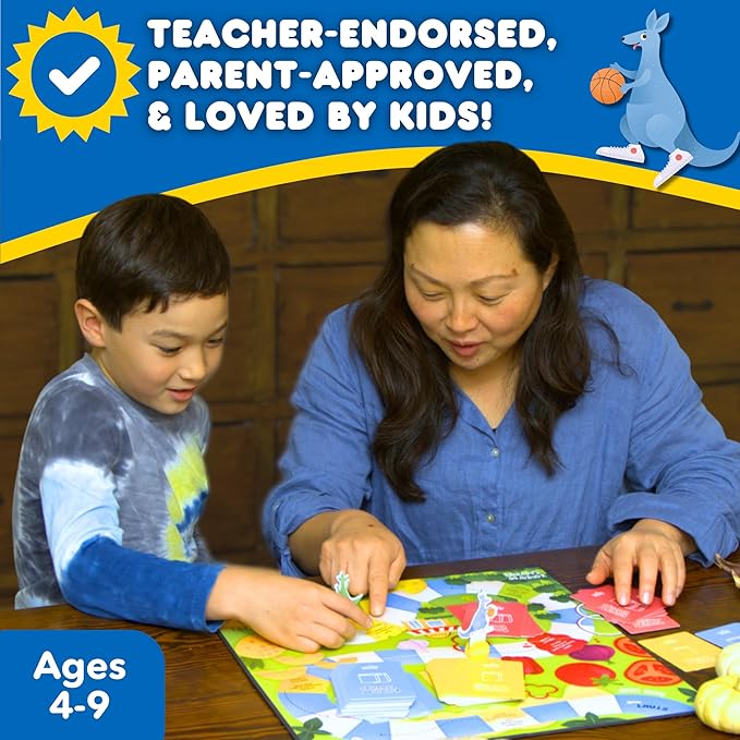 Kangaroo Cravings Learn to Read 300 High-Frequency Sight Words Board Game - Fun Learning Resource & Word Game for Kids Ages 4-9 - Parent & Teacher Must Haves for Preschool, Kindergarten, 1st-3rd Grade