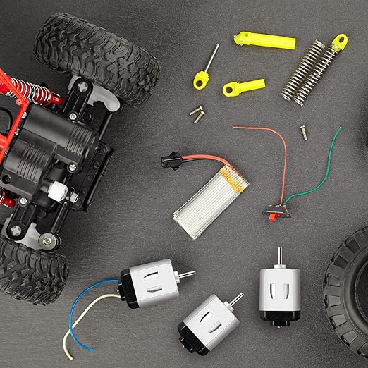 Mudder 20 Pieces Micro Electric Motor DC 1.5-3V 23000RPM Cars Toys Rectangular Small Electric Motor for DIY Toys Science Projects Metal Engine Motor Kit