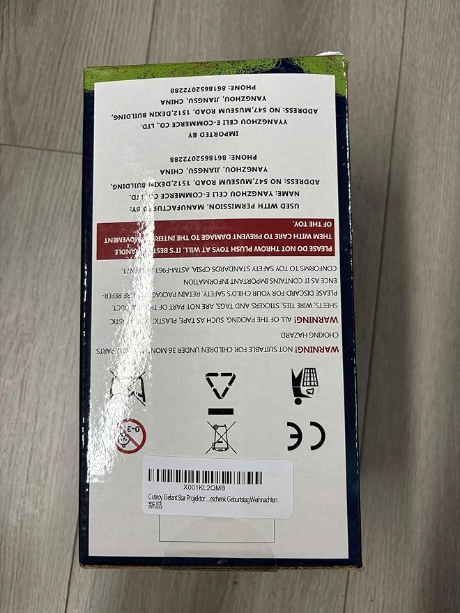 Cuteoy Plush Gray Elephant Star Projector Musical Adjustable Singing Night Light Stuffed Animals Glowing Plushies Toy Gifts for Kids Birthday Easter Christmas,13''