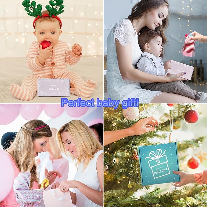 BLOOBLOOMAX Sock rattles for Babies 0-24 Months Baby Animal Foot Finder Educational Toys