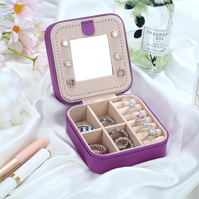 Parima Teen Girl Gifts: Trendy Stuff, Purple Jewelry Box | Travel Must Have | Birthday & Graduation Gifts - Letter B