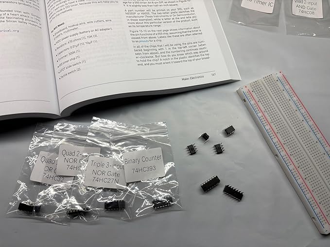 Make: Electronics Mini Kit 4 Educational Electronic Component Pack That Follow Experiments in Charles Platt's 3rd Edition Book (PTTMini3rd-Comp4)