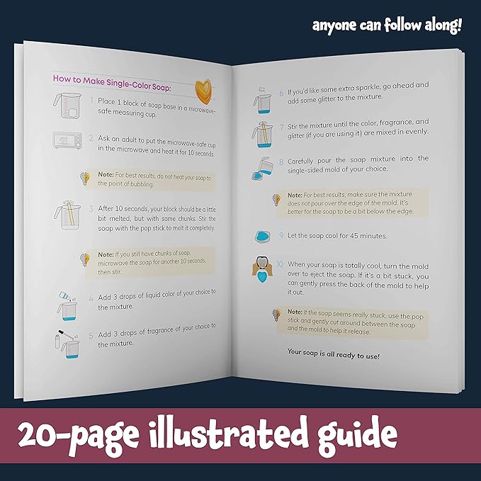 Dan&Darci Soap & Bath Bomb Making Kit for Kids, 3-in-1 Spa Science Kits, Christmas Craft Gifts for Girls & Boys Age 6-12 Year Old Girl Crafts: DIY Experiment Toys, Gift for Kid Ages