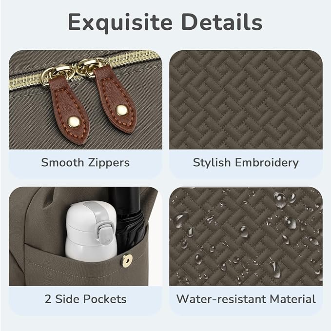 Diaper Bag Tote, Baby Bag Travel Diaper Tote Bag with Pacifier Case, Cute Maternity Hospital Baby Stylish Diaper Tote for Mom Dad Khaki