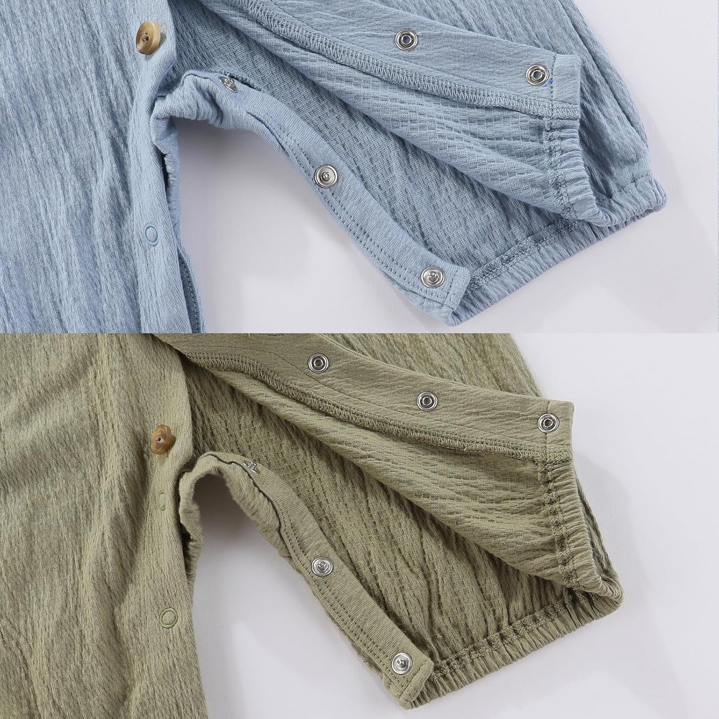 Baby Girl Romper Button Jumpsuit Summer Infant Boy Clothes for 0-24 Months