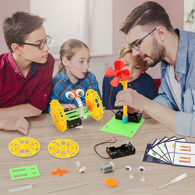 STEM Robotics Kits for Kids Science Kits Ages 5-7 6-8 8-10 8-12, Build A Engineering Robot Building Toys Science Experiments Projects, STEM Toys Activities for Boys Girls Age 8-12