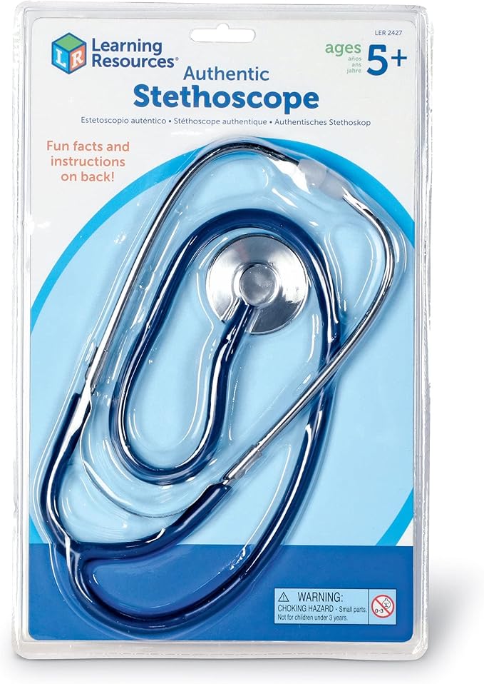 Learning Resources Stethoscope, Pretend Play, Exploration Play, Working Stethoscope, Ages 5+