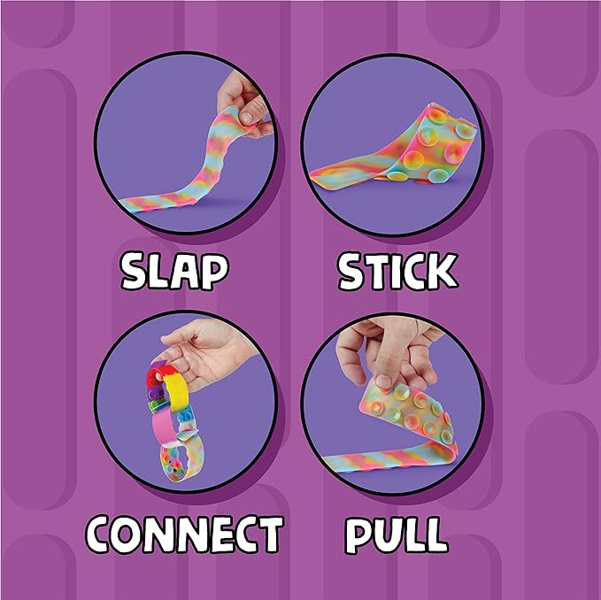 BUNMO 6 Pack of Sensory Suction Toys - Travel Toy - Fidgets for Kids - Engaging Creative & Imaginative Play - Sensory Toys for Children 3+