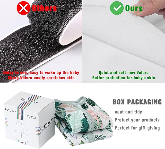 Newborn Sleep Sack Baby Swaddle,0-3 Months,3-Way Adjustable Wearable Blanket,100% Rayon Cotton Swaddling Sleeping Bag,TOG 0.5(Banana&Leaf)