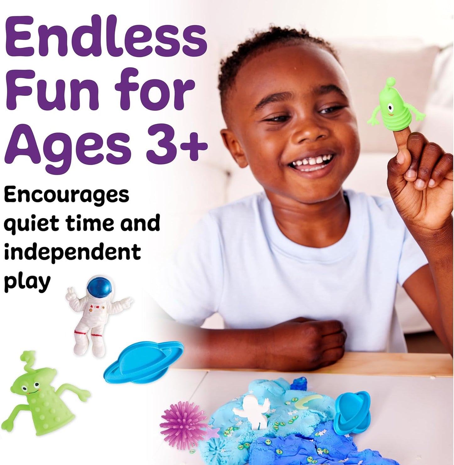 Creativity for Kids Sensory Pack: Outer Space - Toddler Activities and Sensory Bin Filler, Space Toys and Gifts for Kids, Sensory Toys for Toddlers 3-4+