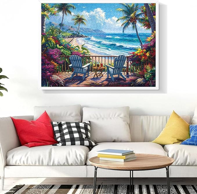 Jigsaw Puzzles for Adults 500 Pieces, Interlock Perfectly Letter on Back No Dust, Home Decor Birthday Party Gift Toy for Men Women Elders Seniors, 1:1 Poster Educational Toys & Games | 20.5 x 15 in