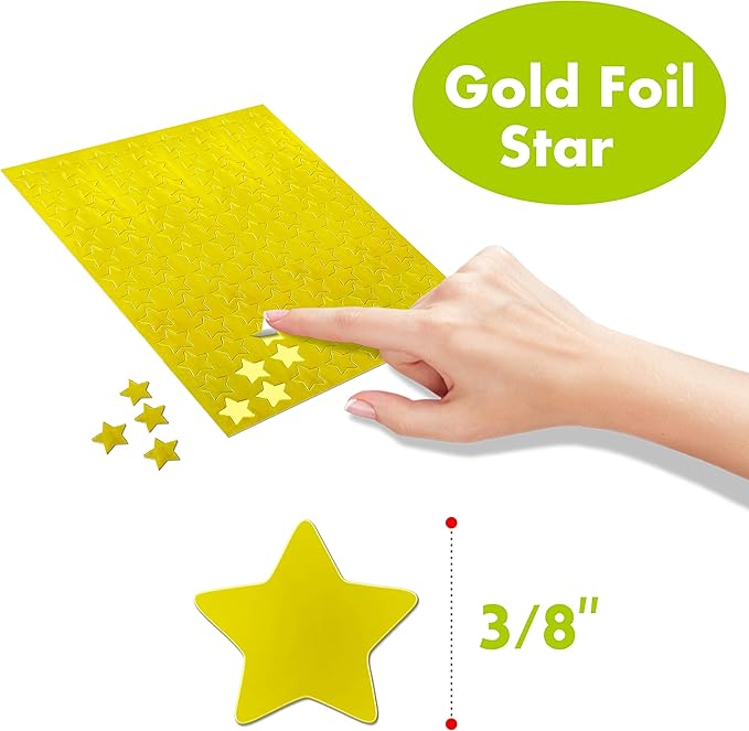 12456 PCS Funny Stickers, Mega Bundle Emotion Stickers in 14 Colors and 10 Designs Star with Stickers for Reward Behavior Chart (Each Measures 3/8”)