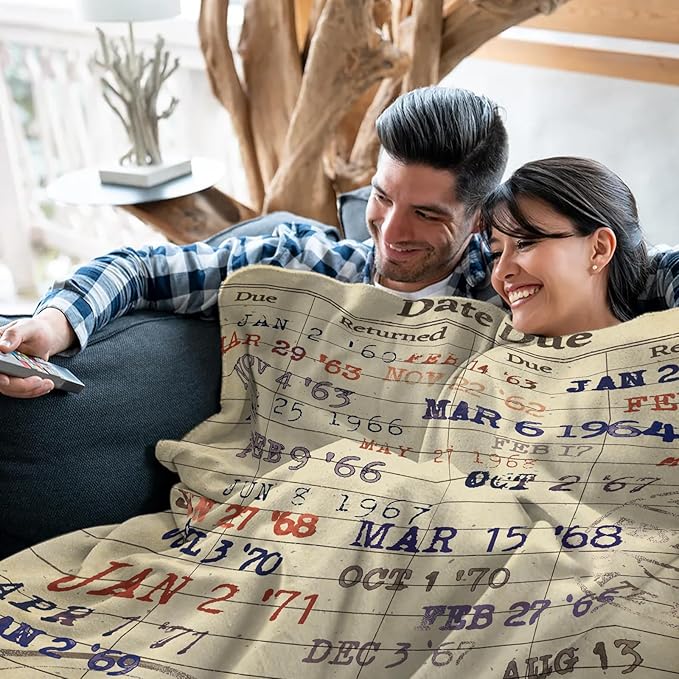 Reading Blanket Gifts for Book Lovers, Book Gift for Women, Book Blanket 60"x 50" Librarian Gifts Birthday Christmas Thanksgiving Gift for Women