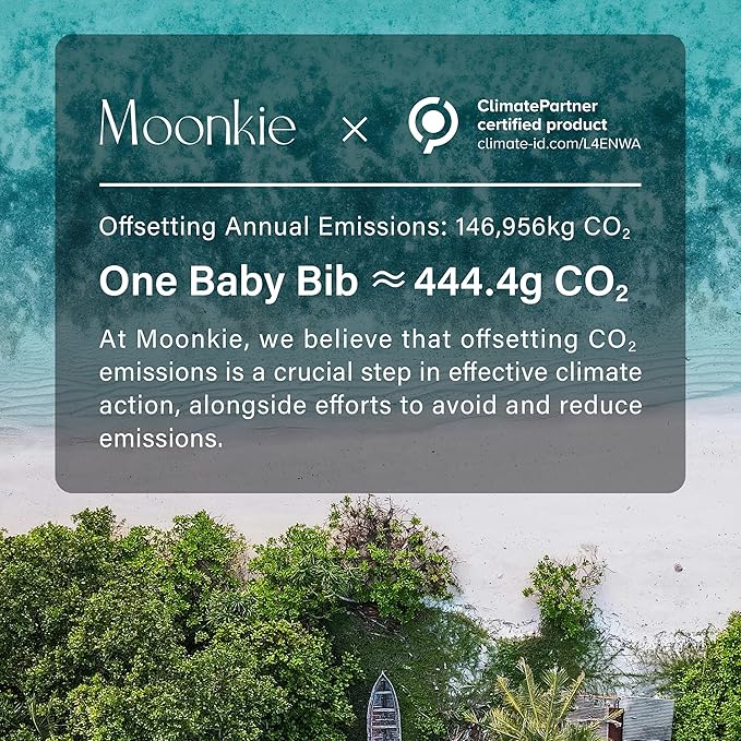 Moonkie Silicone Baby Bibs Set Of 2 | BPA Free Waterproof | Soft Flexible Adjustable Silicone Bibs for Babies & Toddlers(Dark Grey/Kodak)