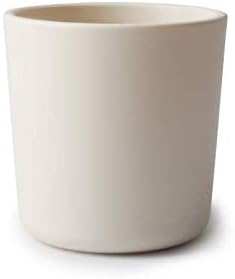 mushie Dinnerware Cups For Kids | Made in Denmark, Set of 2 (Ivory)