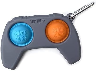 Top Trenz OMG Pop Fidgety Bubble Fidget Toy Stress Relief Anxiety Boredom Keychain (Controller)