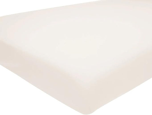 Kyte Baby Soft Crib Sheet - Standard Fitted Crib Sheet Made with Rayon from Bamboo, Ultra-Gentle and Breathable (Oat)