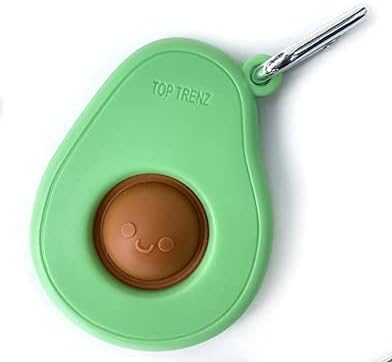 TOP TRENZ OMG Pop Fidgety Bubble Fidget Toy Stress Relief Anxiety Boredom Keychain (Avocado) 13359
