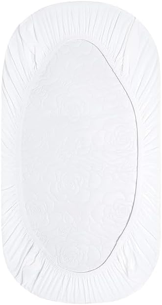 Burt's Bees Baby Bassinet Sheet, Fitted Unisex 100% Organic Jersey Cotton Bassinet Sheet for Standard Bassinet Mattress