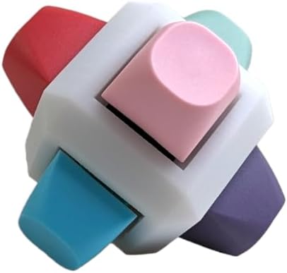 Switch Fidget Cube Tester with Mechanical Keyboard Switches and Keycaps (White)